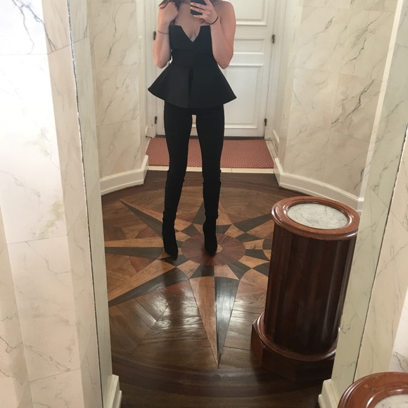 AQ/AQ Scavo Peplum Bodysuit (Never Worn) - Picture 2 of 2